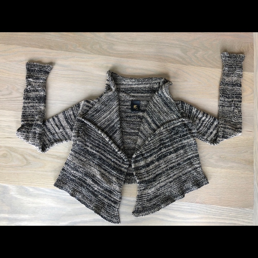 Tree sweater black, brown & gold